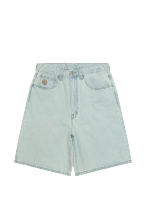 AAPE BY *A BATHING APE® logo embroidered denim shorts - Blue