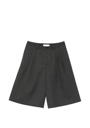 OUR LEGACY Split pinstripe shorts - Grey