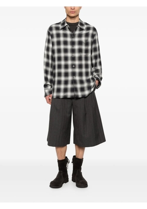 OUR LEGACY pinstripe tailored shorts - Grey