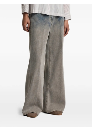 Peserico tie-dye palazzo jeans - Blue