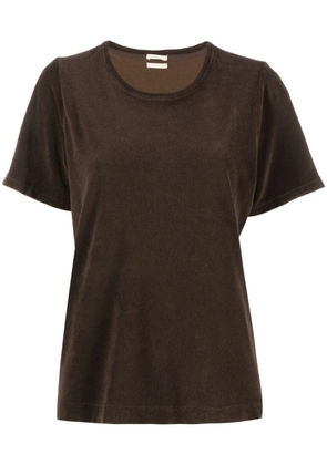 Massimo Alba crew-neck cotton blend T-shirt - Brown