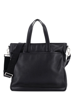 Prada Pre-Owned Convertible Front Pocket Briefcase Leather Medium tote bag - Black