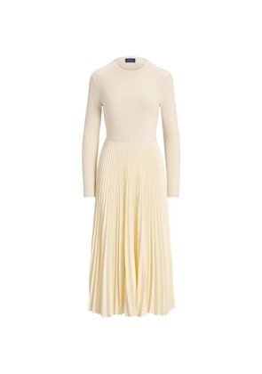 Polo Ralph Lauren pleated midi dress - Neutrals