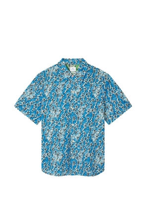 PS Paul Smith floral-print button-up shirt - Blue