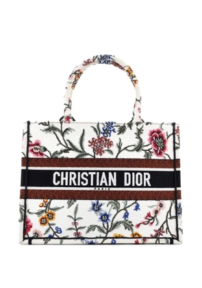 Christian Dior Pre-Owned Book Embroidered Canvas Medium tote bag - Neutrals