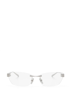 Balenciaga Eyewear ovale frame glasses - Silver
