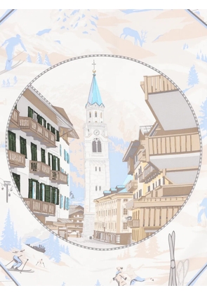 Marinella printed scarf - White