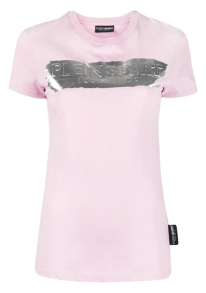 Plein Sport round-neck logo-print T-shirt - Purple