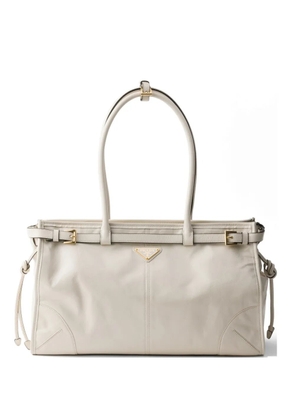 Prada Bonnie large leather handbag - Neutrals