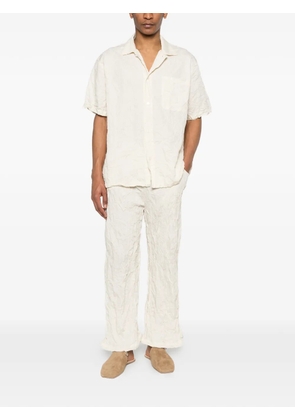 Gongdid Design elastic-waistband trousers - Neutrals