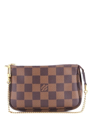 Louis Vuitton Pre-Owned Pochette Accessoires Damier Mini clutch bag - Brown