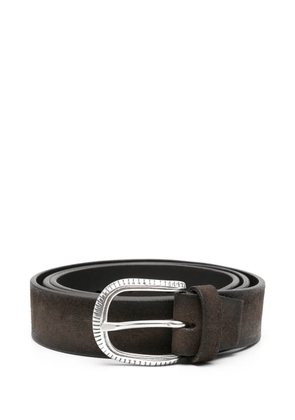 ALBERTO LUTI embroidered belt - MARRONE