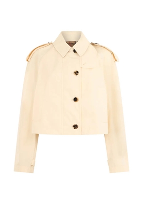 Burberry buttoned cropped blazer - Neutrals
