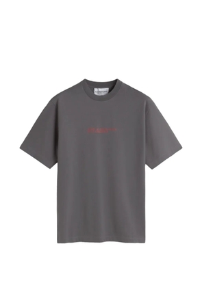 LES HÉRITIERS logo-print T-shirt - Grey