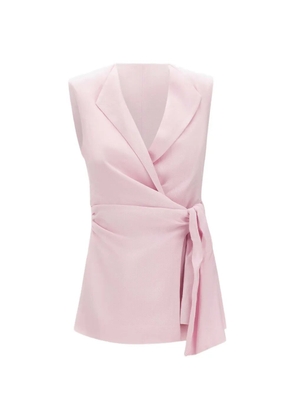 Faithfull the Brand Jagger notched lapel tie vest - Pink