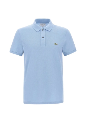 Lacoste ribbed collar logo polo shirt - Blue