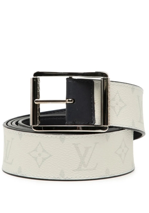 Louis Vuitton Pre-Owned 2019 Monogram and Leather Reverso Reversible belt - Blue