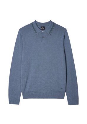 PS Paul Smith logo-detail polo shirt - Blue