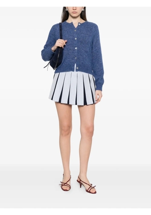 Vivetta textured pleated mini skirt - Blue