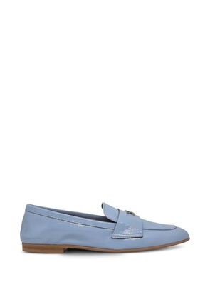 Casadei plaque strap loafers - Blue