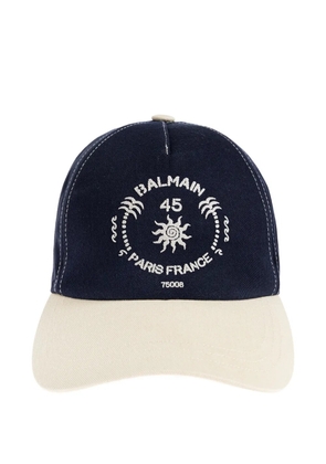 Balmain adjustable strap logo cap - Blue
