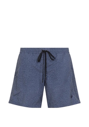Brioni printed drawstring swim shorts - Blue