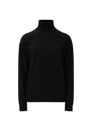 Laneus funnel-neck ribbed knitwear - Black