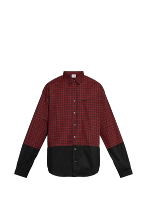 VETEMENTS Splitted cotton shirt - Red