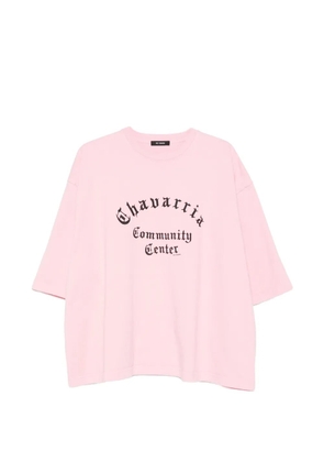 Willy Chavarria Chavarria Community Center T-shirt - Pink