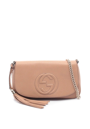 Gucci Pre-Owned 2016-2025 Medium Leather Soho Chain Flap crossbody bag - Pink