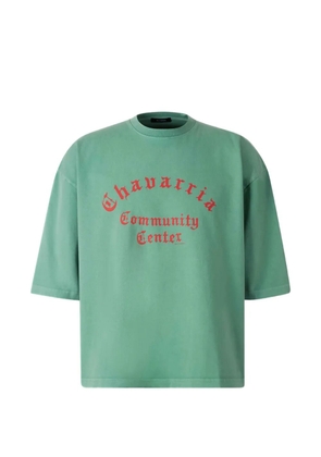 Willy Chavarria Chavarria Community Center cotton T-shirt - Green