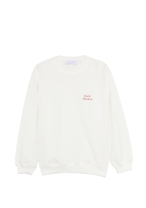 Giada Benincasa embroidery sweatshirt - White