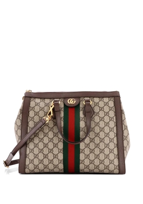 Gucci Pre-Owned Ophidia Top Handle GG Coated Canvas Medium tote bag - Brown