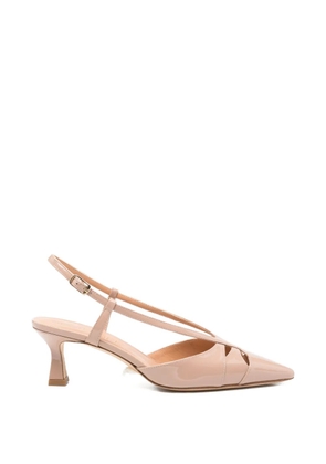 Julie Dee cut-out slingback heeled pumps - Neutrals