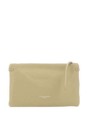 GIANNI CHIARINI Hermy leather clutch bag - Green