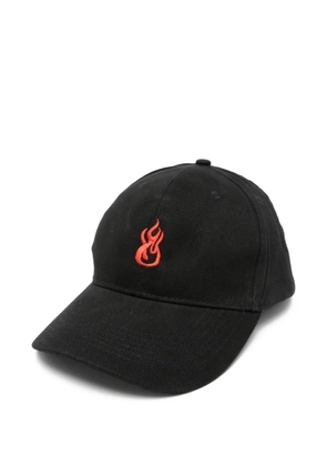 Vision Of Super flame-embroidered baseball cap - Black