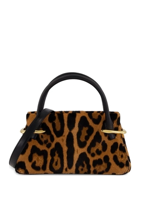 Givenchy mini leopard-print shoulder bag - Brown
