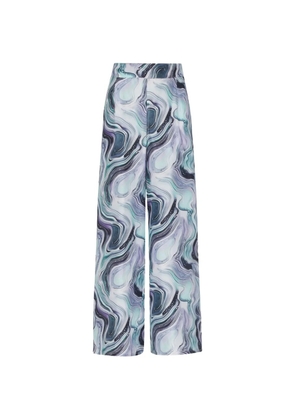 Vilebrequin printed wide-leg trousers - Blue
