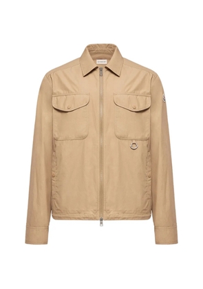 Moncler zip-up shirt jacket - Neutrals