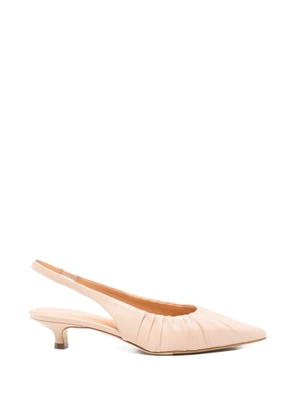 Julie Dee ruched heeled pumps - Neutrals