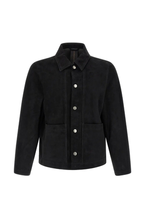 Giorgio Brato suede shirt jacket - Black