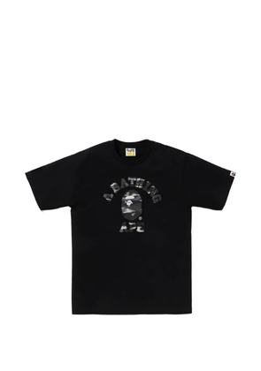 A BATHING APE® Screen Camo College T-shirt - Black