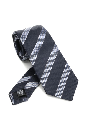 Giorgio Armani striped tie - Blue