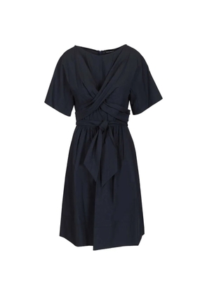 Emporio Armani V-neck belted midi dress - Blue