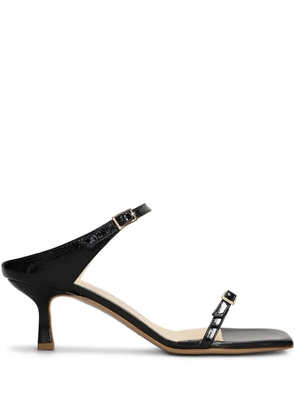 Fabio Rusconi 65mm leather sandals - Black