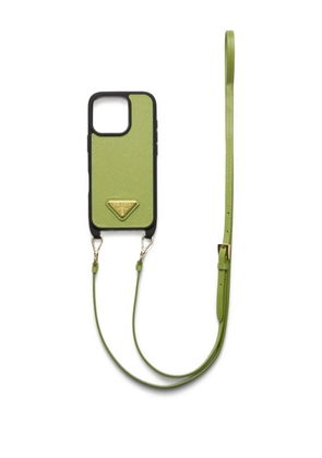 Prada crossbody iPhone 16 Pro case - Green
