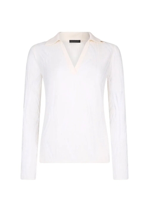 LIU JO wool V-neck sweater - White