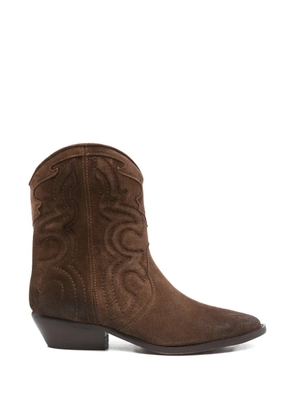 Julie Dee ankle cowboy boots - Brown