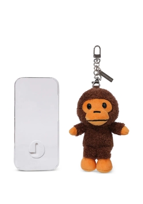 A BATHING APE® ape plush keyring - Brown