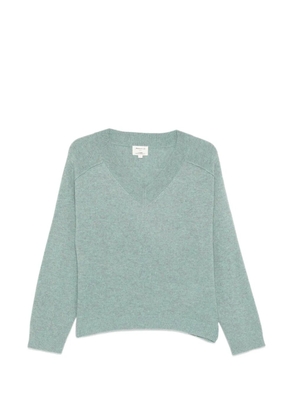 MAISON123 Bary V-neck long-sleeve sweater - Green